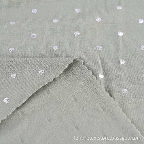 Viscose Spandex Knitted Recycled Single Jersey Fabric